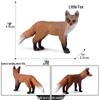 Realistic Animal Models: White Fox, White-tailed Deer, Arctic Fox Children's Gift Toys