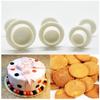 3PCS Geometric Fondant Cookie Cake Cutter Handmade Pressing Spring Mold Heart Square Pentagram Round Shaped Cake Decorations ZYF