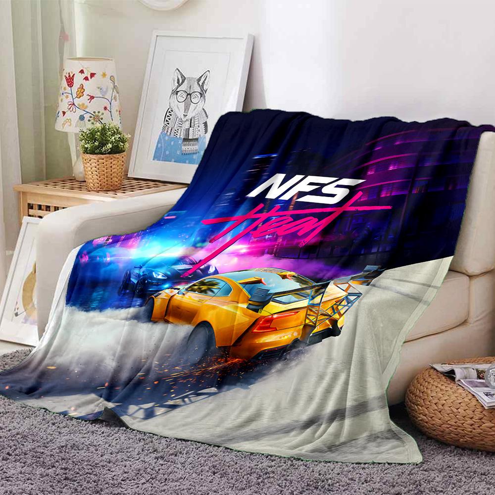 1 Stück Decke - Spiel Rocket League Print Design, Leichte Decke für Sofa, Bett - Weich & Warm, Geschenk für Alle Jahreszeiten