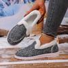 Winter New Thick-soled Snow Boots Women's Fleece Thickened Fluff Warm Large Size Sewn Bag Women's Cotton Shoes