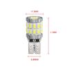 2 stk T10 W5W LED Canbus Pærer 168 194 3014 SMD Kile Parkeringslys Skiltlys Ryggelys Leselys Hvit