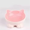Slanted Mouth Dog Food Feeding Basin Non-slip Pet Drinking Feeder  Neck Protection