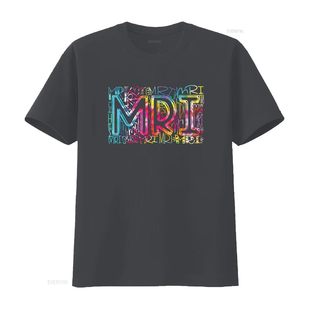 Tie Dye MRI Typography Radiology Technologist Tech T Shirt vintage Washed Slightly designer clothes Stretched Soft Stylish