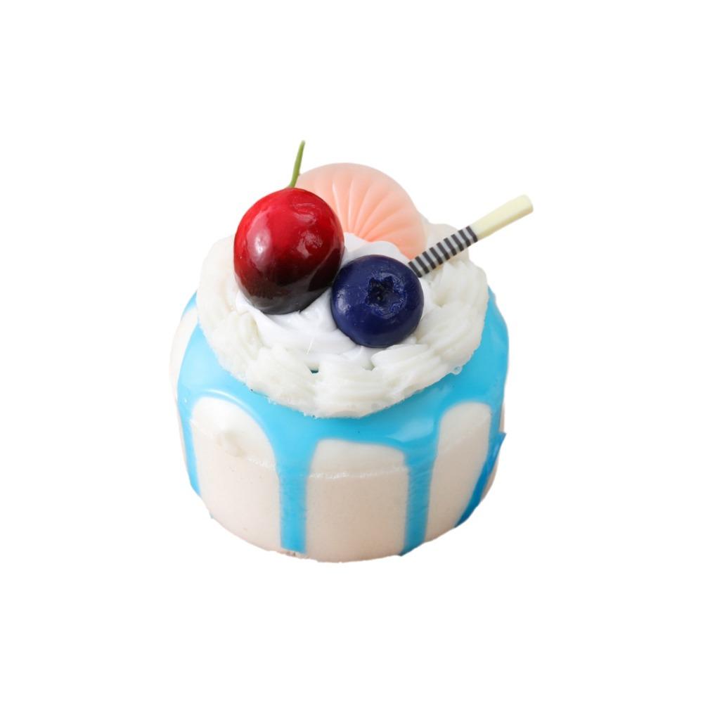 Soft Cake Squeeze Toy Cartoon Refrigerator Magnets New Mochi Squish Foam Toy For Stress Relief