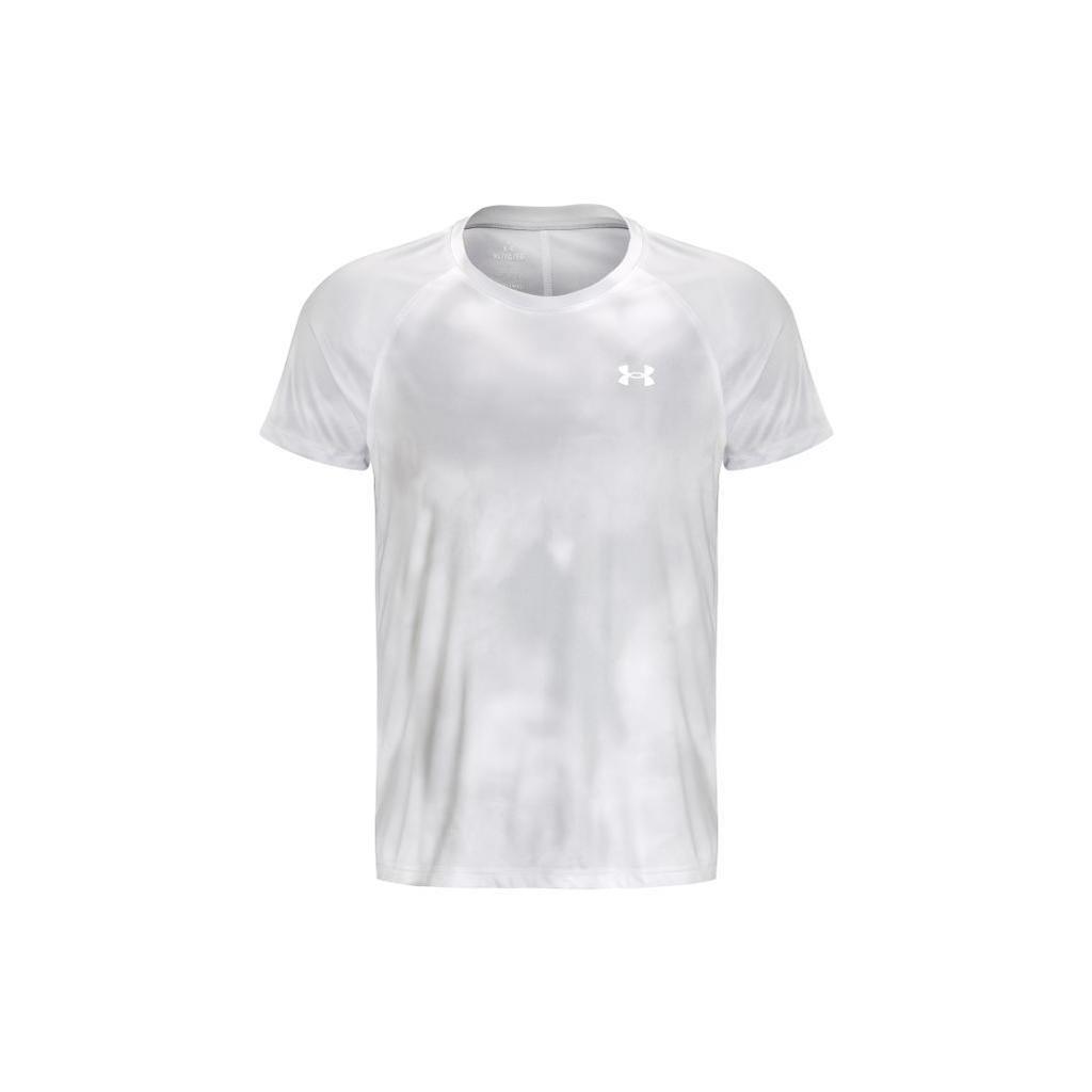 Under Armour Iso Chill T Shirts Men's White Crew Neck Moderate Straight Fit 1377882-100