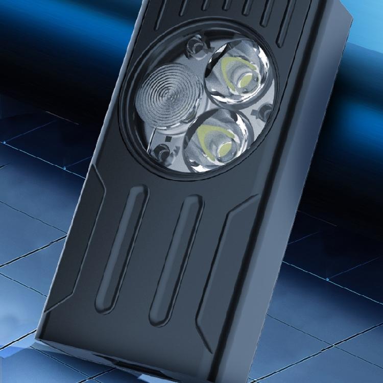 Shockproof LED Torch Flashlights 3 Light Mode Magnetic Base Back Clip USB C Rechargeable For Outdoor Enthusiasts