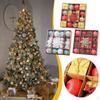 Christmas Ball Ornaments Set Tree Decor Novelty Reusable Xmas Baubles Pendants for