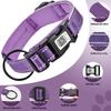 QR Code Waterproof Positioning Pet Collar with AirTag Protective Case Reflective Explosion-Proof Flashing Dog Collar