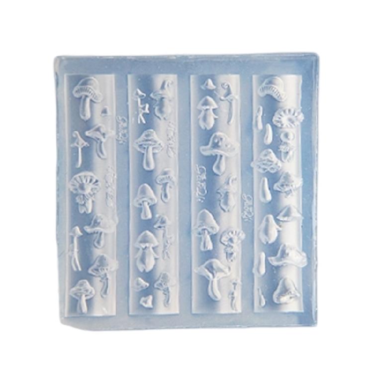 Silicone Nail Art Mold Accessory Molds Food Theme 3D Nail Decorative Mold Silicone Texture Great for Various Nail Types