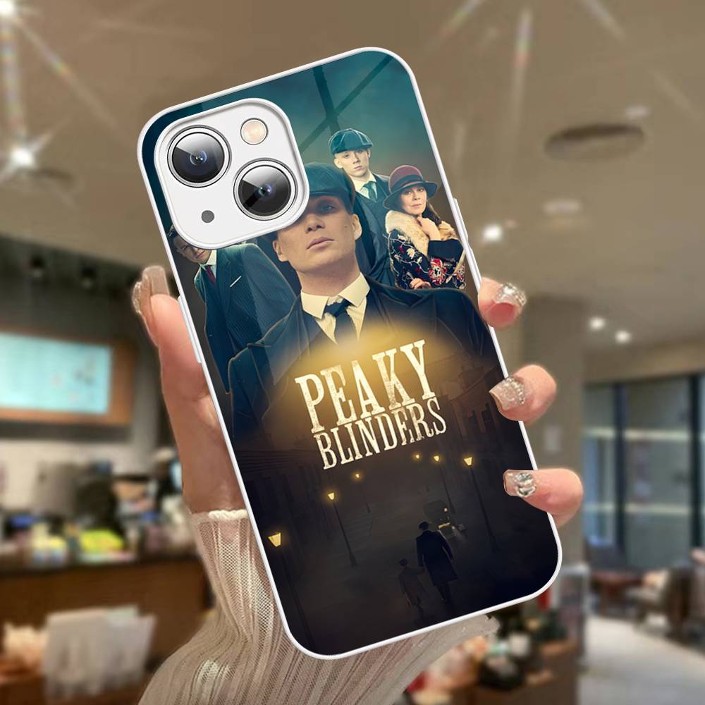 Movie P-Peaky-S B-Blinders For IPhone 14 13 12 Mini 11 Pro XS Max X XR 14 Plus Tempered Glass Cover