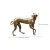 Hund Desktop Ornamente aus Messing Retro Tiermodell Statue Dekoratives Geschenk Heimdekor Handwerkszubehör