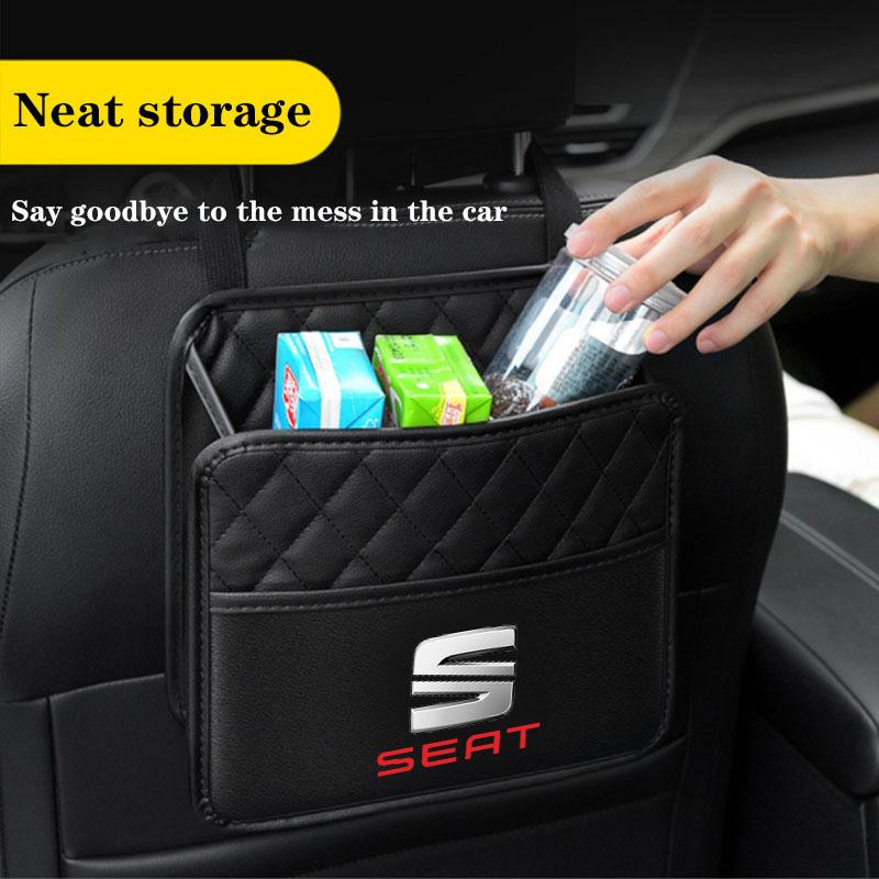 sdbn7 Car Back Seat Organizer Bag Foldable Storage Bag Carry Bag For Seat Leon Ibiza Alhambra Exeo Altea Arona Mii IBL Car Accessories