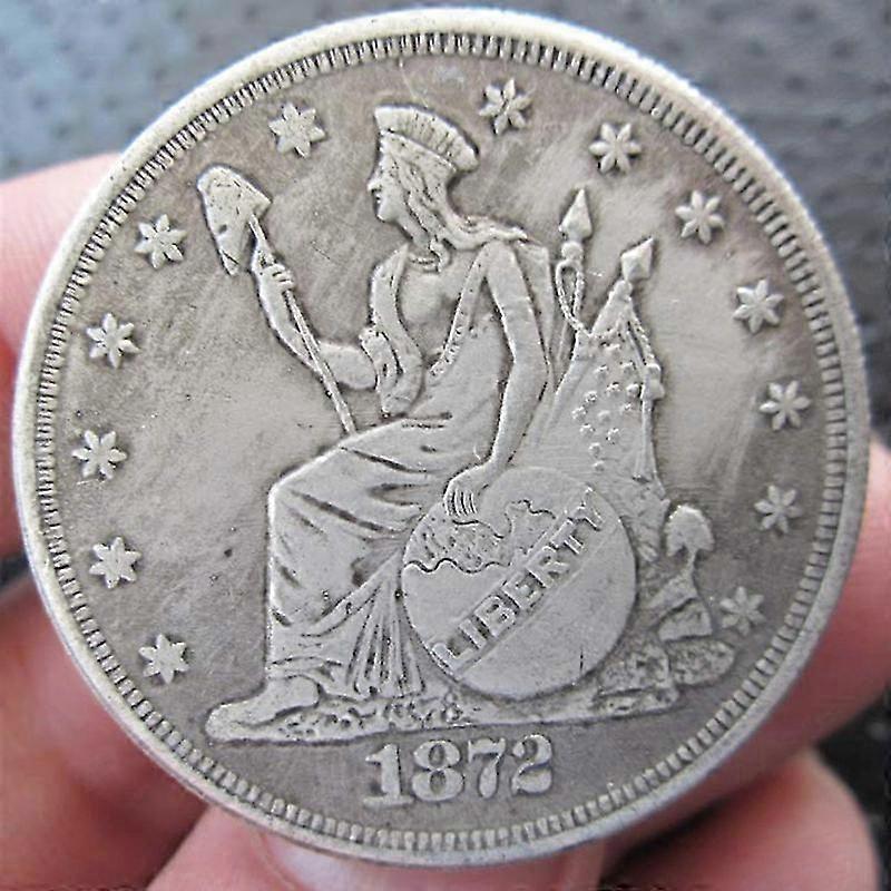 Old Morgan US Dollars 1872 Commemorative Coin Collecting Currency Die Casting