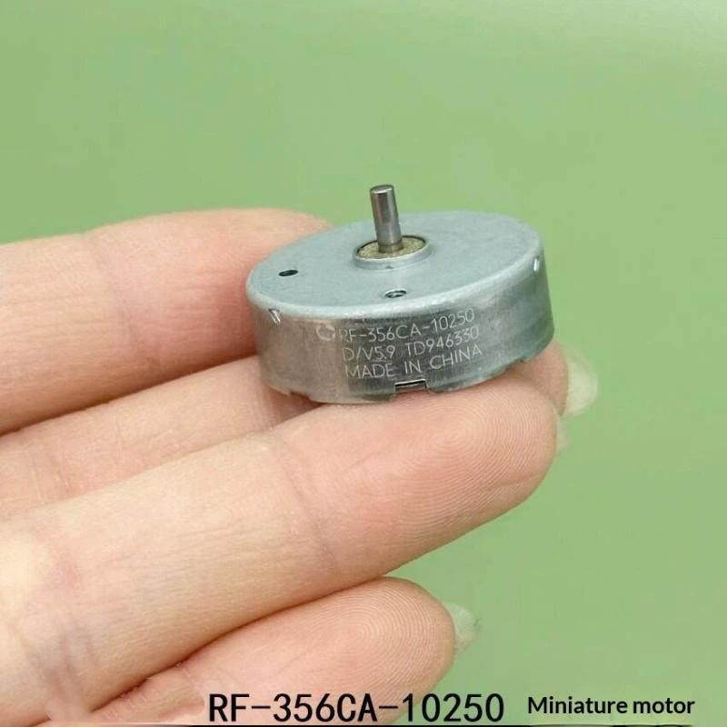 1Pcs Dc 3V~6V 5.9V 8900Rpm Micro 24Mm Round Motor Rf-356Ca-10250 Thin Motor For Diy Toy Fan Hobby Car Av Cd Audio Player
