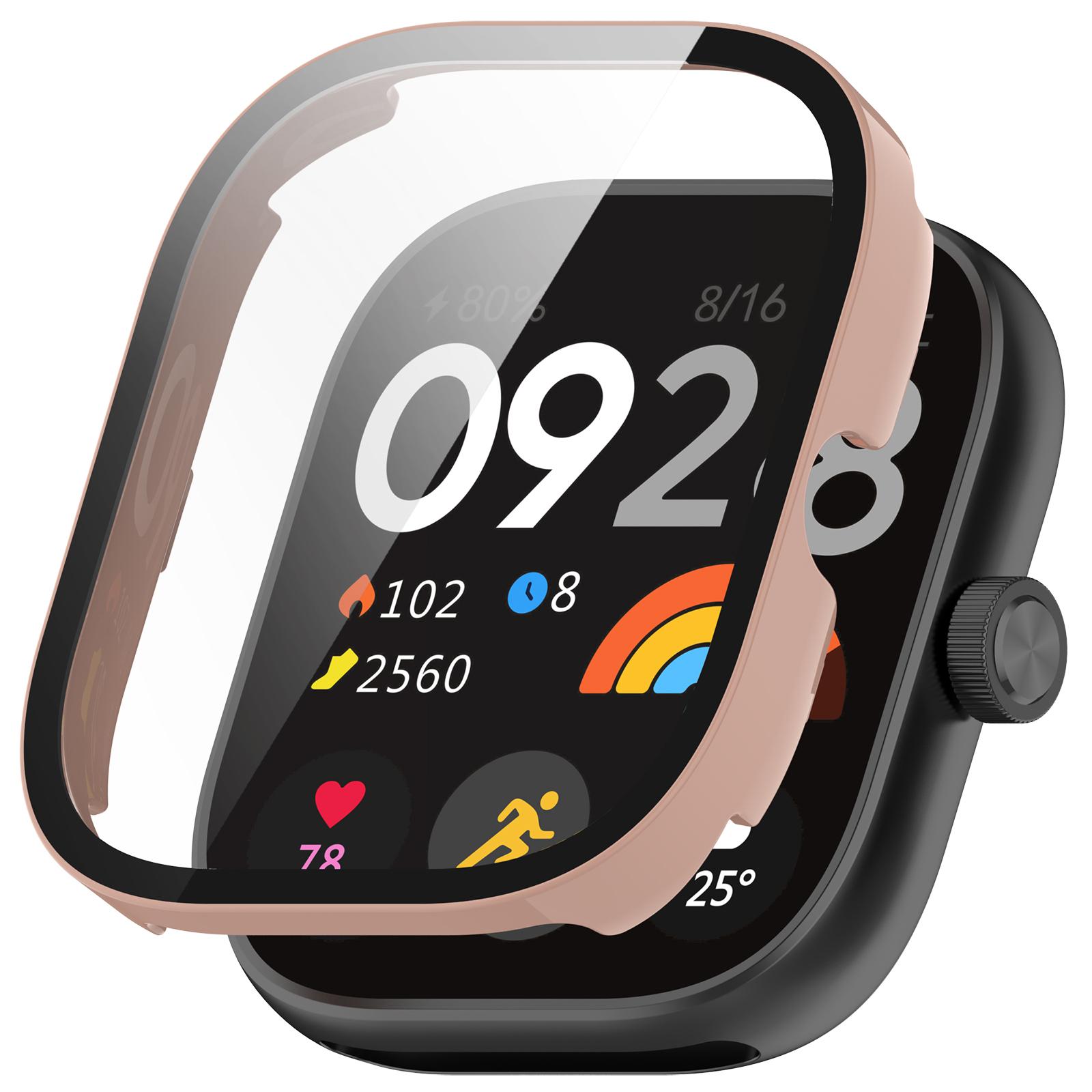 

Для Xiaomi Redmi Watch 5 eSIM/Watch 5 Защитный чехол-бампер из твердого поликарбоната с защитной пленкой из закаленного стекла A
