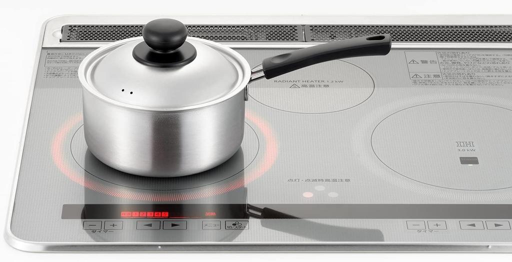 Yoshikawa Stainless Steel Saucepan, 16cm, 1.6L Capacity, CookEasy, Made In Japan, Gift Wrapping Available, SJ3319