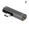 2 In 1 Type C To 3.5mm Jack Converter Earphone Audio Adapter Usb Type Cable C To C Type Headphone Converter Cable Aux For Huawe