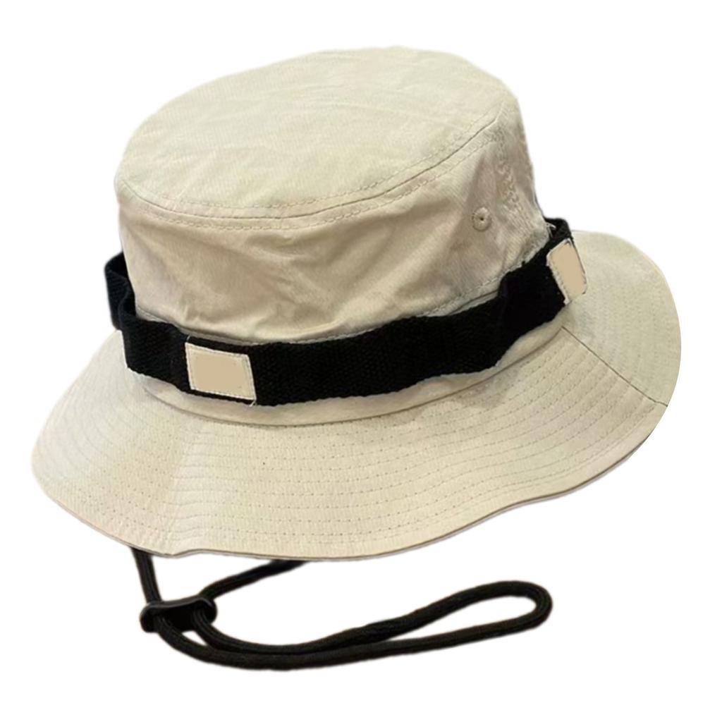 Wide Brims Bucket Hat Windproof Rope Packable Summer Fisherman Hat For Hiking Fishing Outdoor Activity Adult Headwear