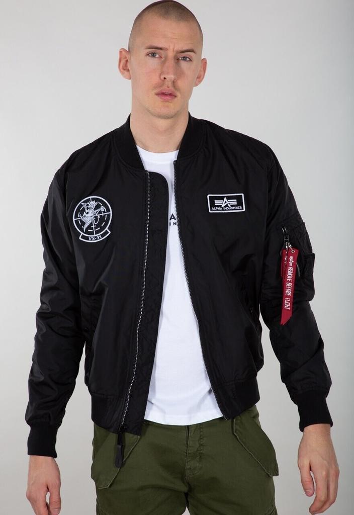 Winter Jacket Alpha Industries MA-1 TT Glow In The Dark (116102) Black (116102-03)