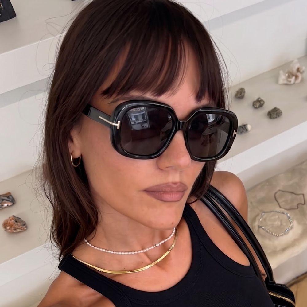 T-shaped large-frame sunglasses, new European and American fashion ins sunshade sunglasses, trendy street sunglasses for women