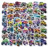 56 Funny Graffiti Big Foot Truck Stickers Cartoon Monster Car Stickers Hand Account Notebook Personalized Decorative Stickers