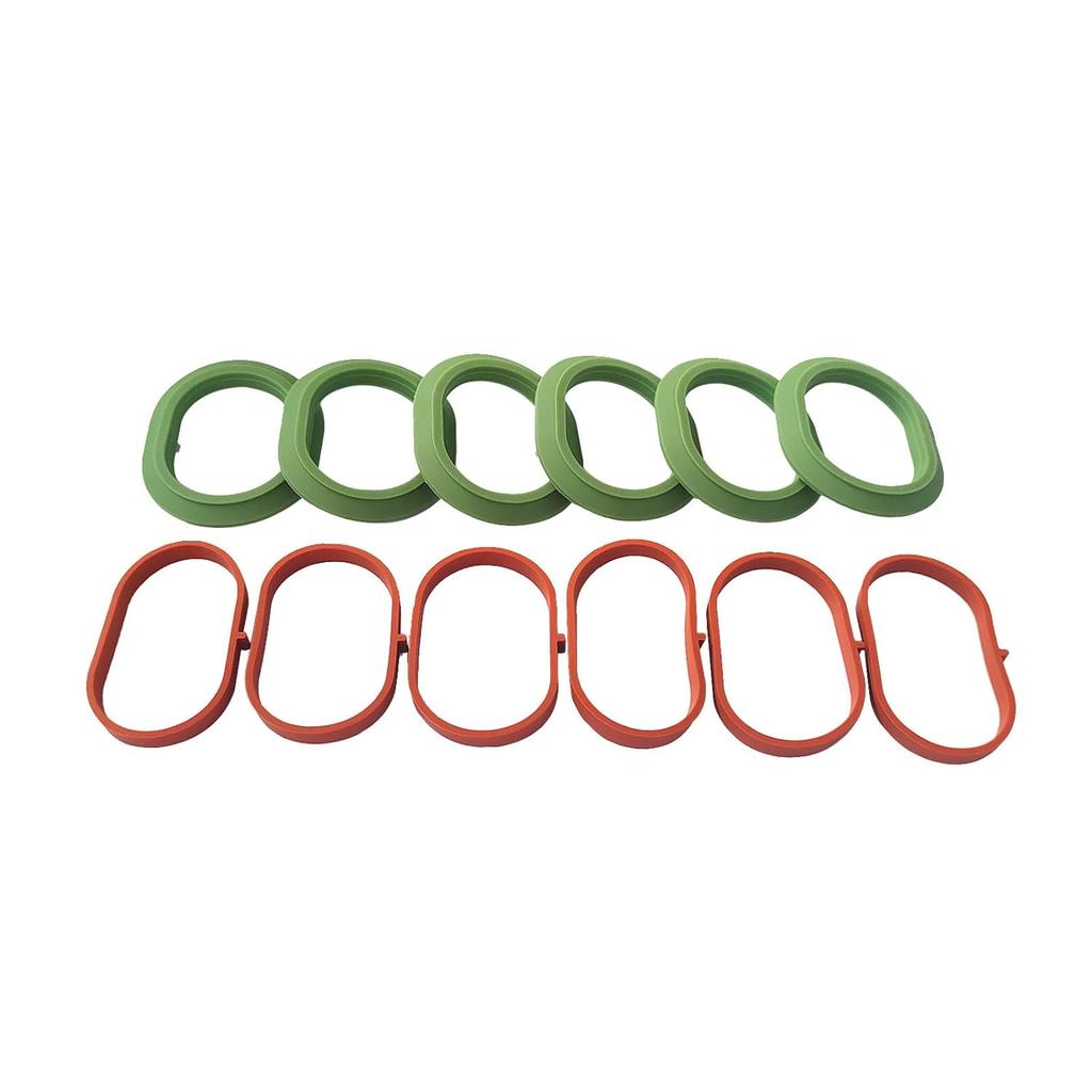 Intake Manifold Upper and Lower Gasket Set Compatible with Mercedes-Benz C350 ML350 C300 E400 GlE350 GLK350 SLK350 2012-2018, Replace 2761410180