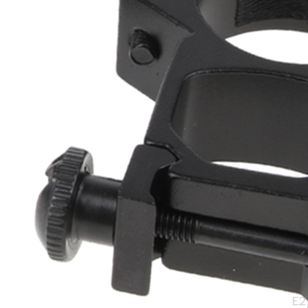 High 1-inch 25.4mm 20mm Rail Mount Adapter Black