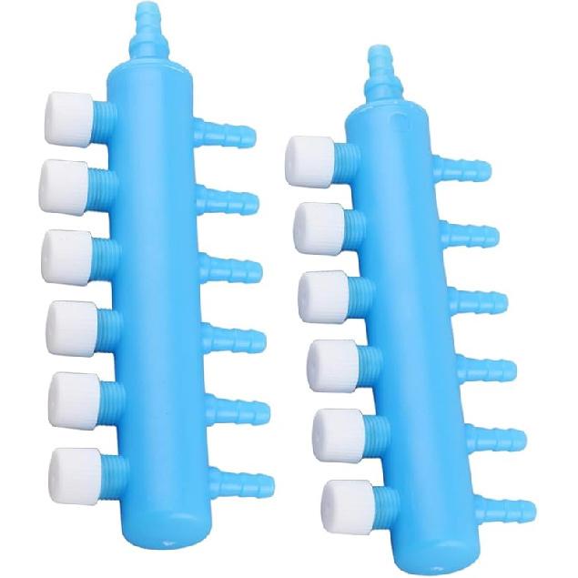 

Разветвитель воздуха для аквариума, 2 шт. Клапан-регулятор потока воздуха для аквариума, Распределитель трубок, Переходник для кислородного насоса для аквариума, Аксессуар, Разветвитель воздушного потока, Насос 6 Way