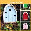 Wooden Craft Miniature Door Ornament For Garden Decor And Home Interior Design