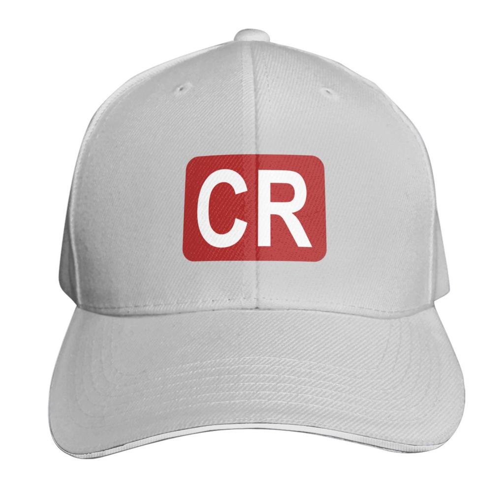 CR Initialen Baseballkappe Derbyhut Sportkappe Große Größe Hut Bommelmütze Unisex Tennis Damen