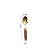 Cylindrical Wood Handle 304 Stainless Steel Cutlery Set: Knife, Fork, Spoon for Main Course & Dessert