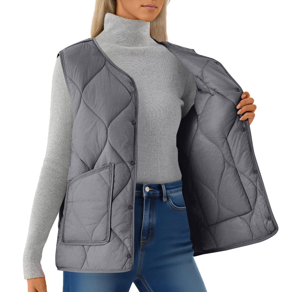 Women's Fashion Light Jacket Stand Collar Multicolor Zipper Button Coat