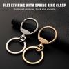 1PCS Double O Pening Swivel Keychain Clips Round Spring Clasp Hooks Snap Rings For Lanyards Crafts Camping Hiking Gift