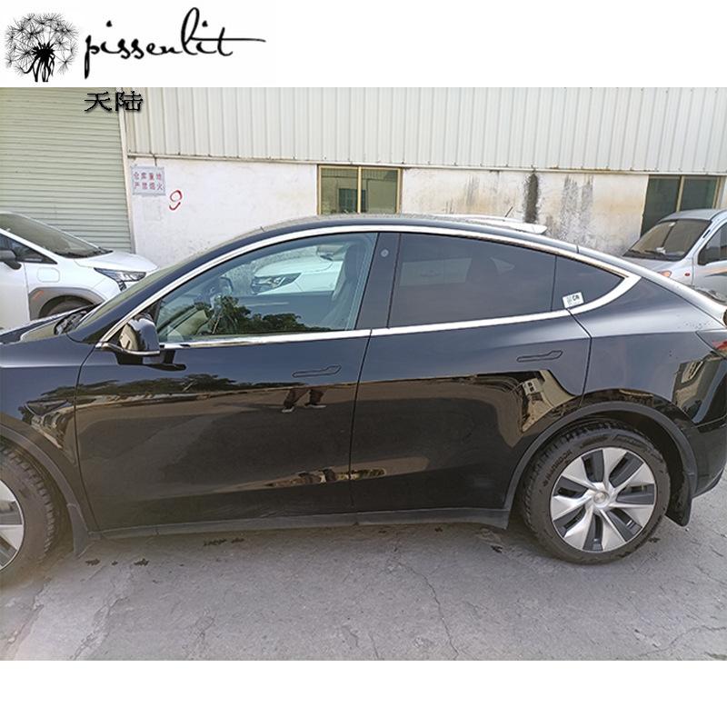 Window Trim Strip Mirror Silver Accessories for Tesla Model 3 Model3 Chromium Styling  Stainless Steel