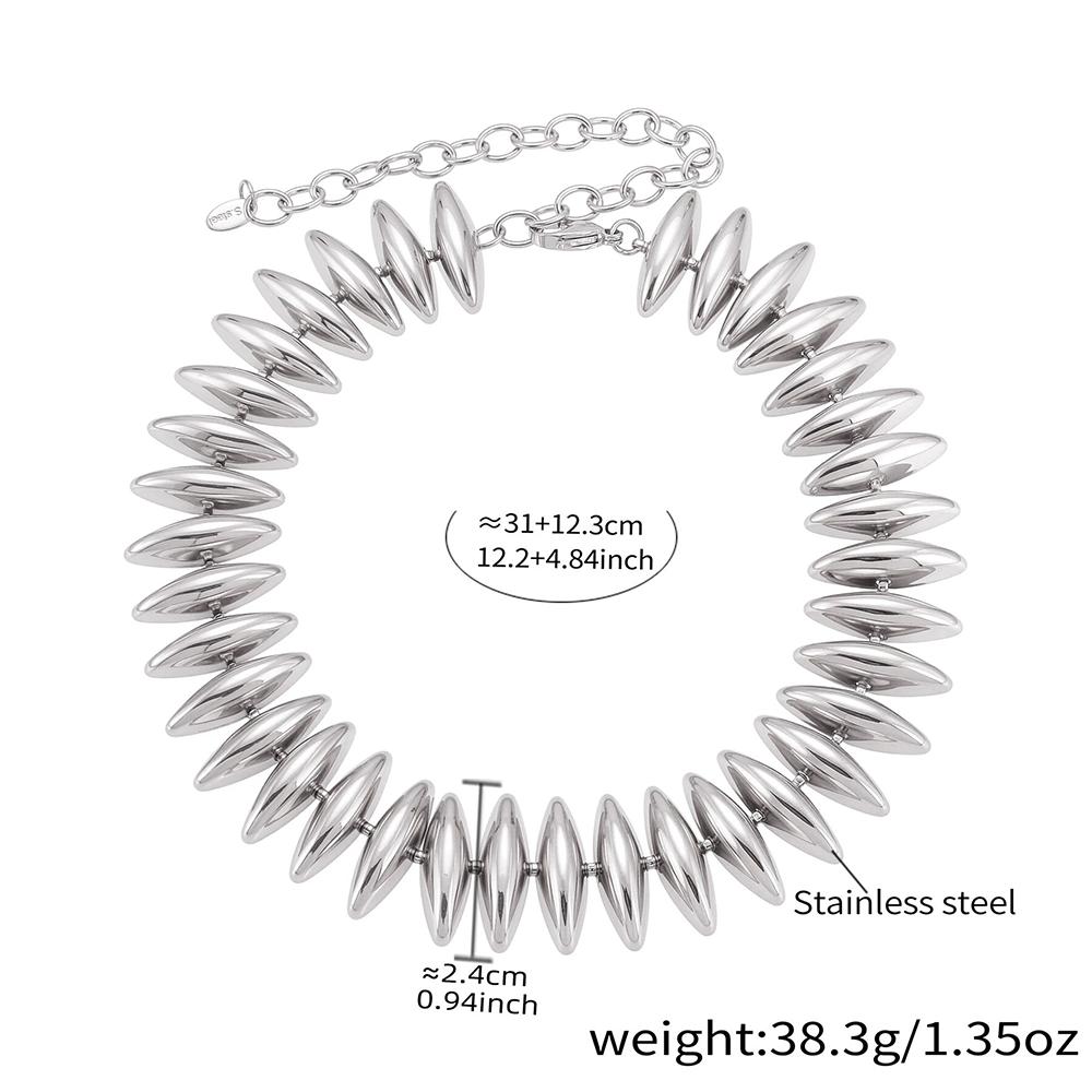 New Fashionable And Elegant Necklace For Women Hand-Assembled Bracelet Necklace Set Stainless Steel Plated Jewelry Accessories
