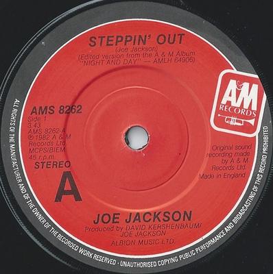 7inch Record JOE JACKSON  Steppin Out AMS8262 AM 1982 UK Pop Used