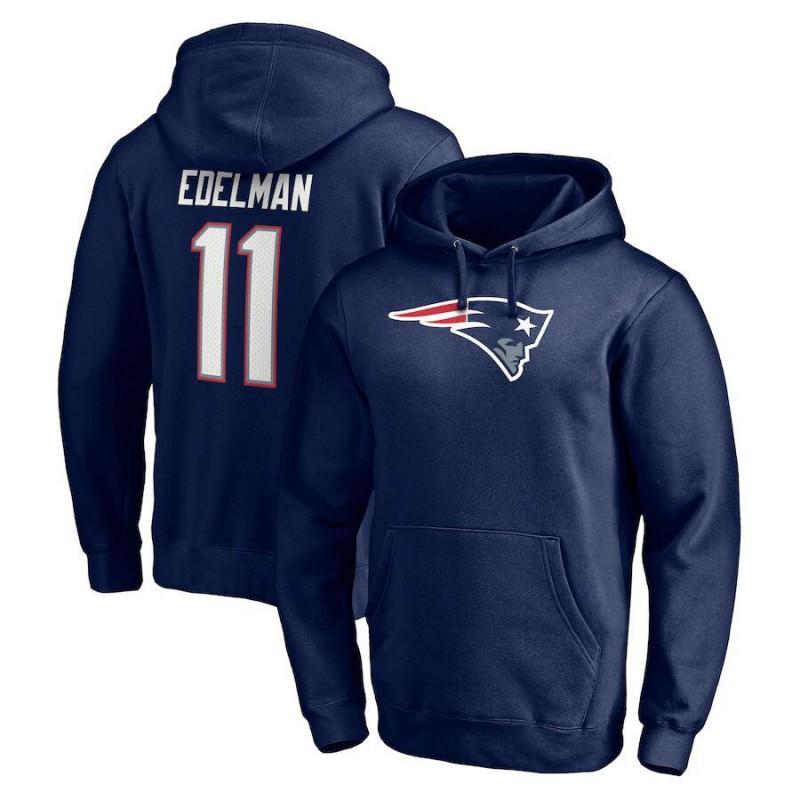 Mens Plus Size NFL Patriots Hooded Sweatshirt Loose Fit Casual Sports Top