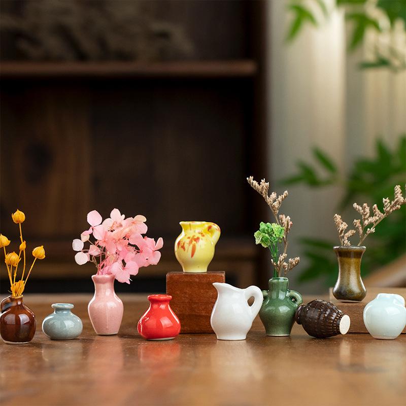 Mini Small Vase Magnets Cute Mini Refrigerator Magnets 3D Vase Fun Refrigerator Accessories Kitchen Decoration Holiday Gift