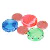 3 Pcs Pin Cushion Pink Blue Green Round Plastic Magnetic Sewing Needle Holder Disc Needle Suction with 48 Needle