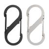 S-Shaped Aluminum Alloy Hanging Buckle Small Carabiner Clip Anti Theft Double Snap Hook Mini Locking Carabiner