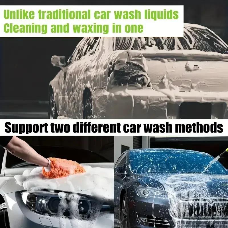 High Foaming Car Wash Shampoo Liquid Deep Cleaning Water Wax Varnish Nourishing Protection for Car Accessories Detailing