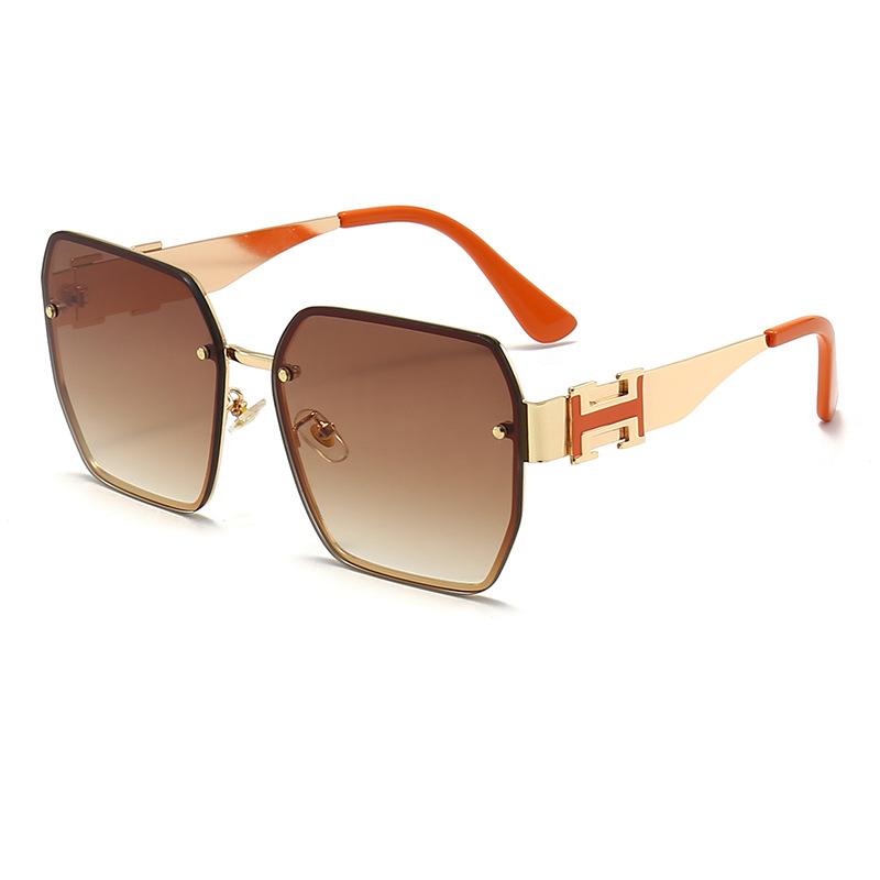 

Повседневные Повседневные Деловые Градиентные Солнцезащитные очки Металлическая оправа Защита от солнца для улицы StyleF