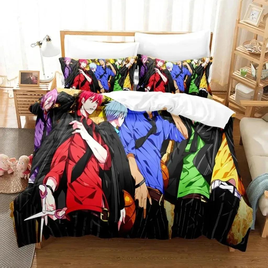 Anime Kuroko'S Basketball Bedding Set Boys Girls Twin Queen Size Duvet Cover Pillowcase Bed Kids Adulthome Textile