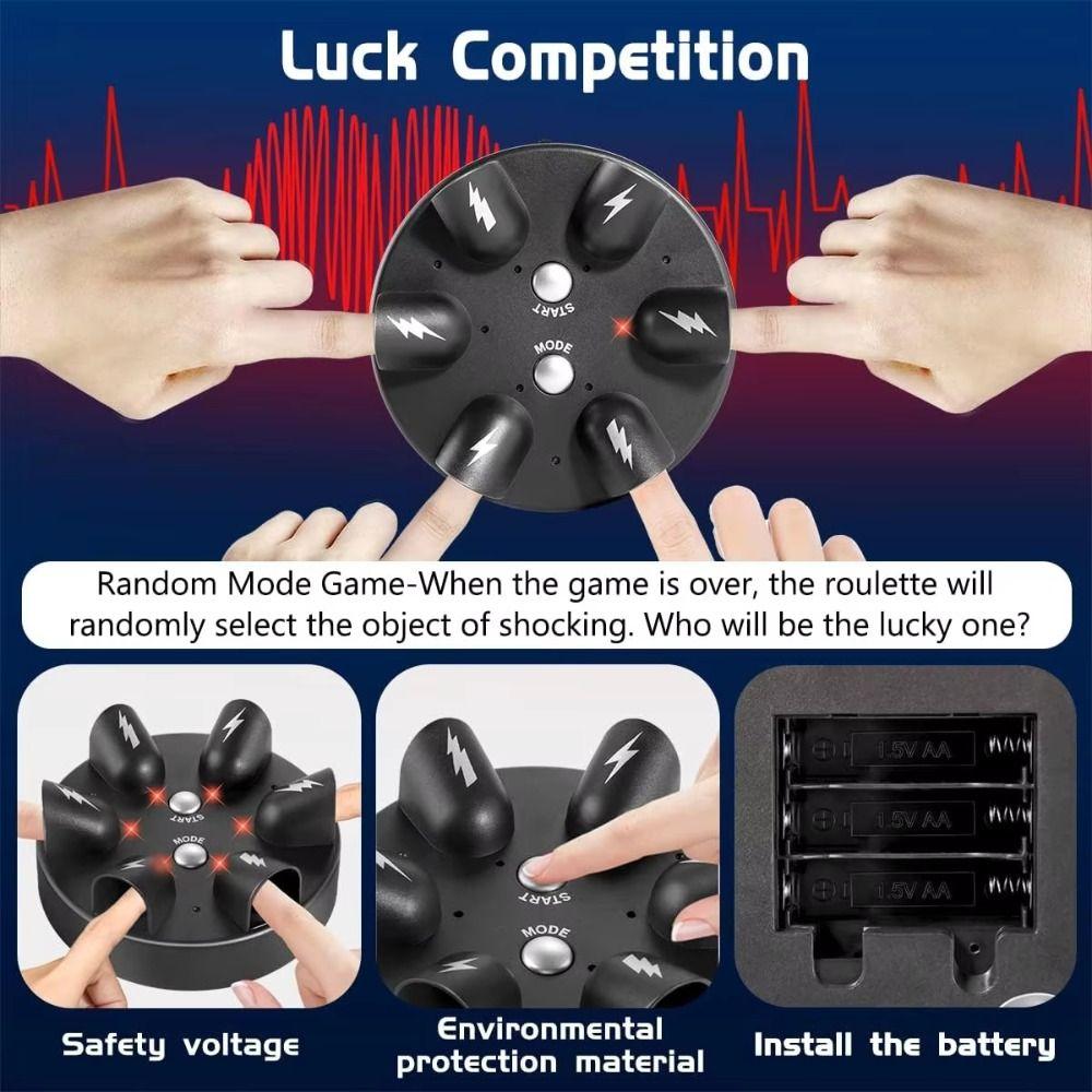 Punishment Electric Shock Finger Game Interesting Electric Shocking Roulette Punishment Props