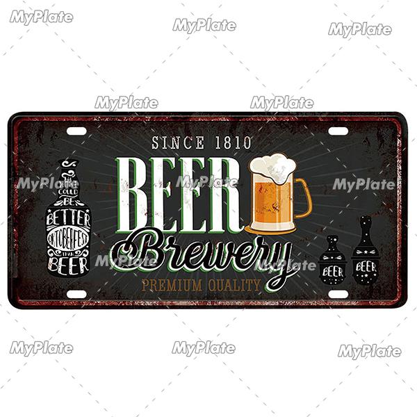 Bar Zeichen Nummernschild Bier Metall Zeichen Zinn Zeichen Vintage Dekor Zimmer Dekor Metall Plaque Mann Höhle Tiki Bar Zeichen wohnkultur