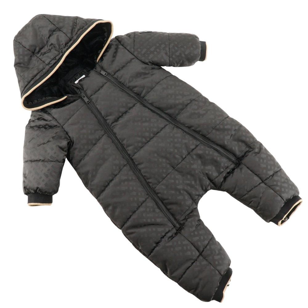 

BOSS Snowsuit with hood Other outerwear J96109 Baby Jumpsuits Water-repellent black polyester/polyamide Kids Used
