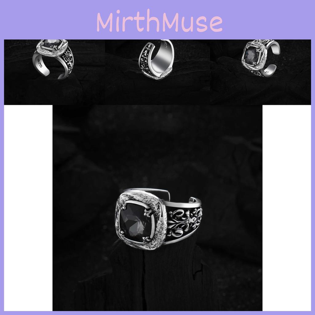 Chic Retro Style Adjustable Copper Ring With Vintage Design And Unique Crystals