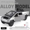 1:28 Cybertruck Hračka Slitina Auto Hračka Kovový Diecast Model Simulace Zvuk Světlo Zatáhni Zpět Dětská Hračka Trendy Dekorace na Display Dárek