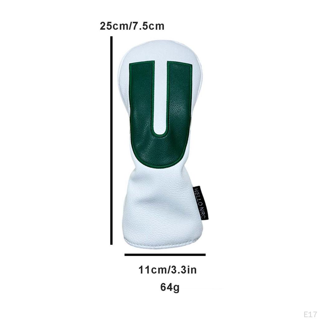 Golf Club Head Cover for Woods PU Leather Protection Wood Headcover Outdoor