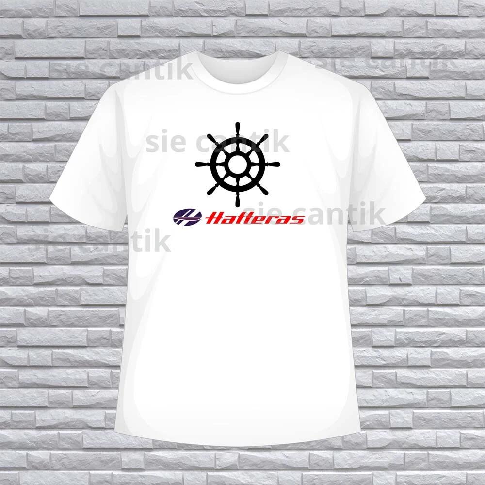 Hatteras Boats Decal Logo American T-Shirt Funny Size S to 5XL 3XL